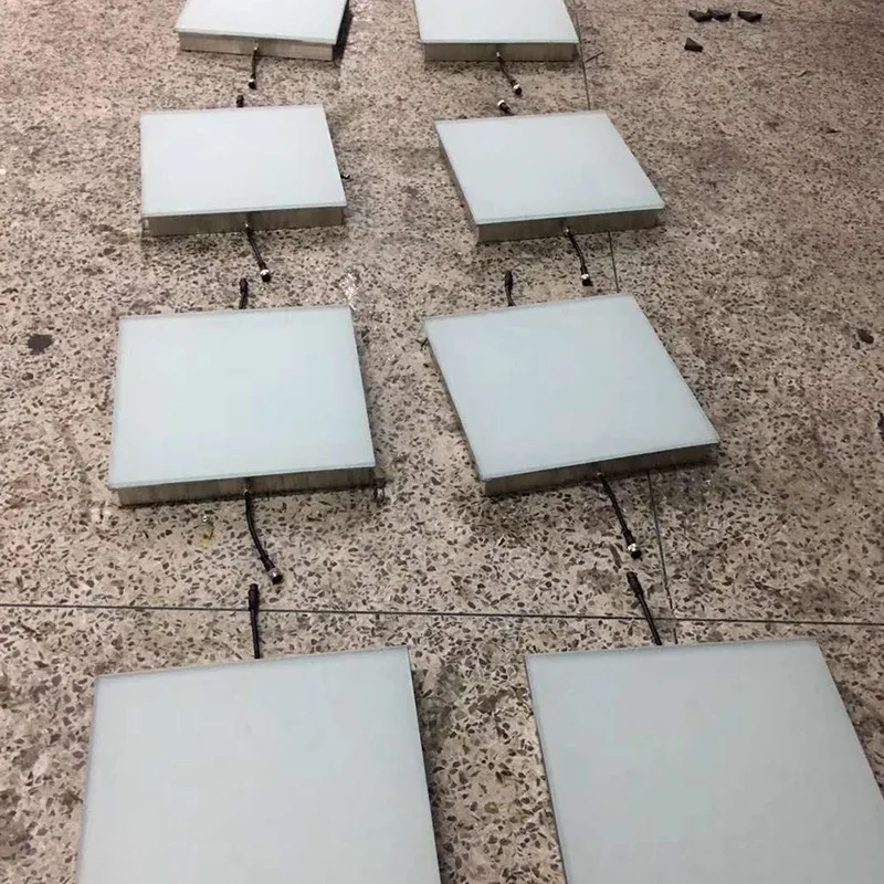 High strength glass recessed road lights LED buried lamp powered underground brick light IP67 waterproof 100*35cm
