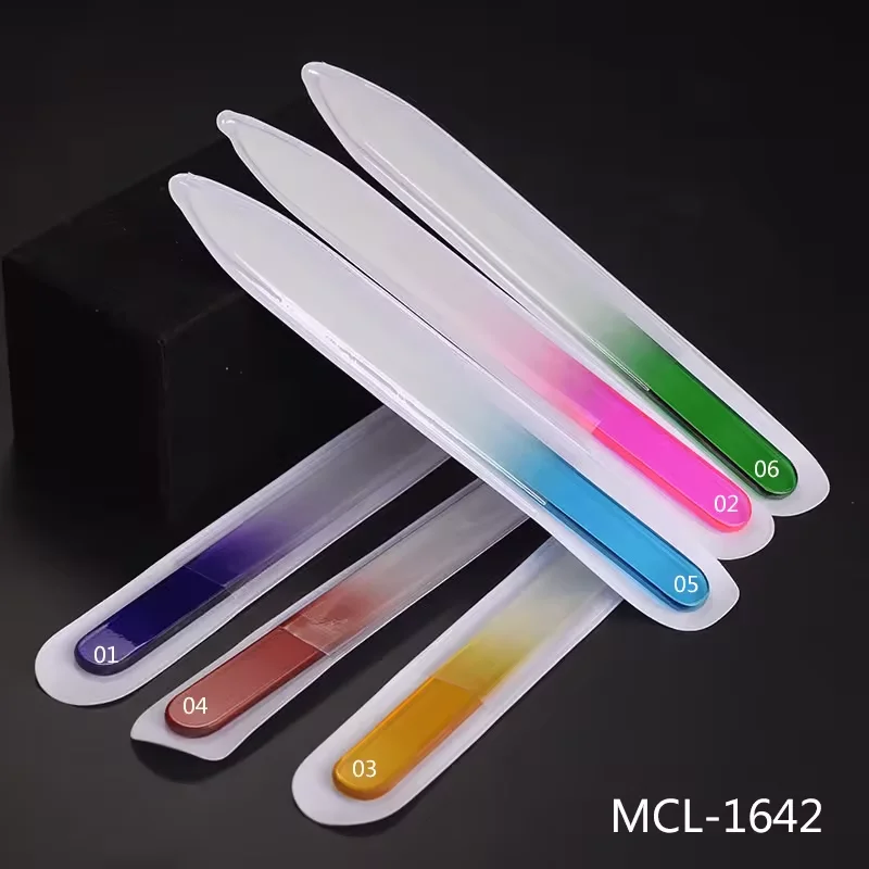 Best Rainbow Colored Beauty Crystal Glass Nail File