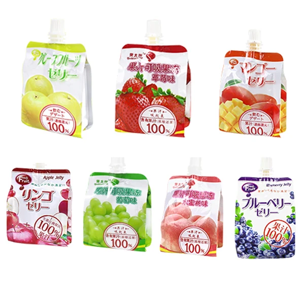 WDL оптовая продажа, 165 г/мешок, обезжиренный японский носик, желе, фруктовый свежий Желейный сок