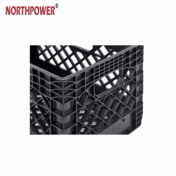 Plastic Unfolding 6 Gallon 24 Quart Rectangular Dairy Milk Crate