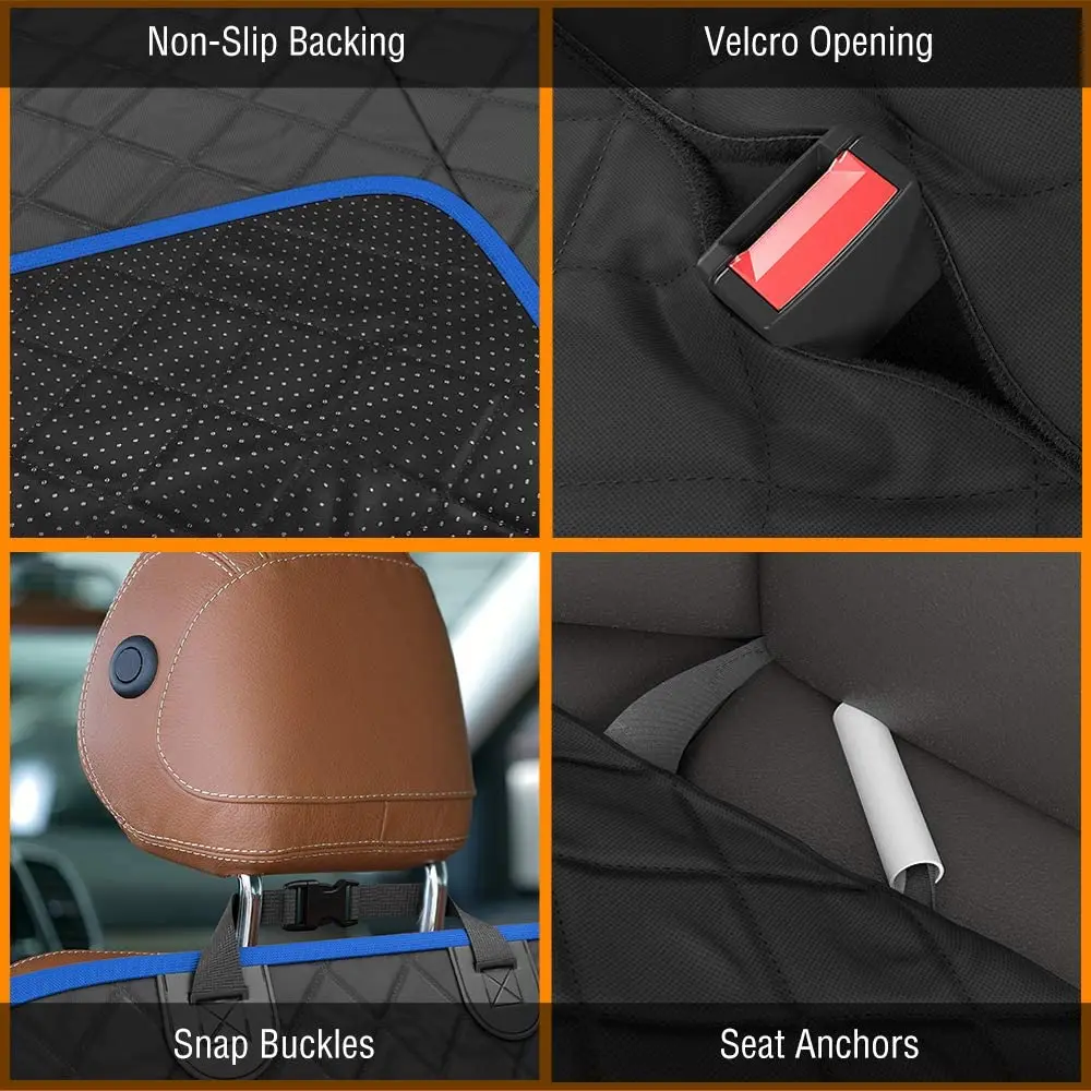 Source Factory OEM Waterproof Dog Car Seat Cover Mat Durable Back Seat Protector Dog Car Seat Covers for Suv Truck