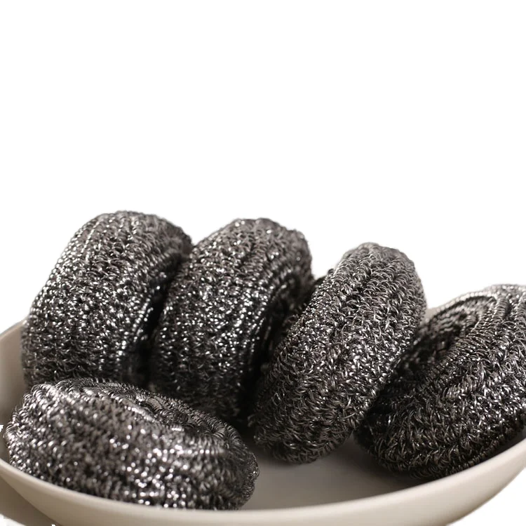 Cleaning Supplies Stainless Steel Sponges Scrubbers Cleaning Ball Metal Spiral Scrubber Especially For Tough Cleaning