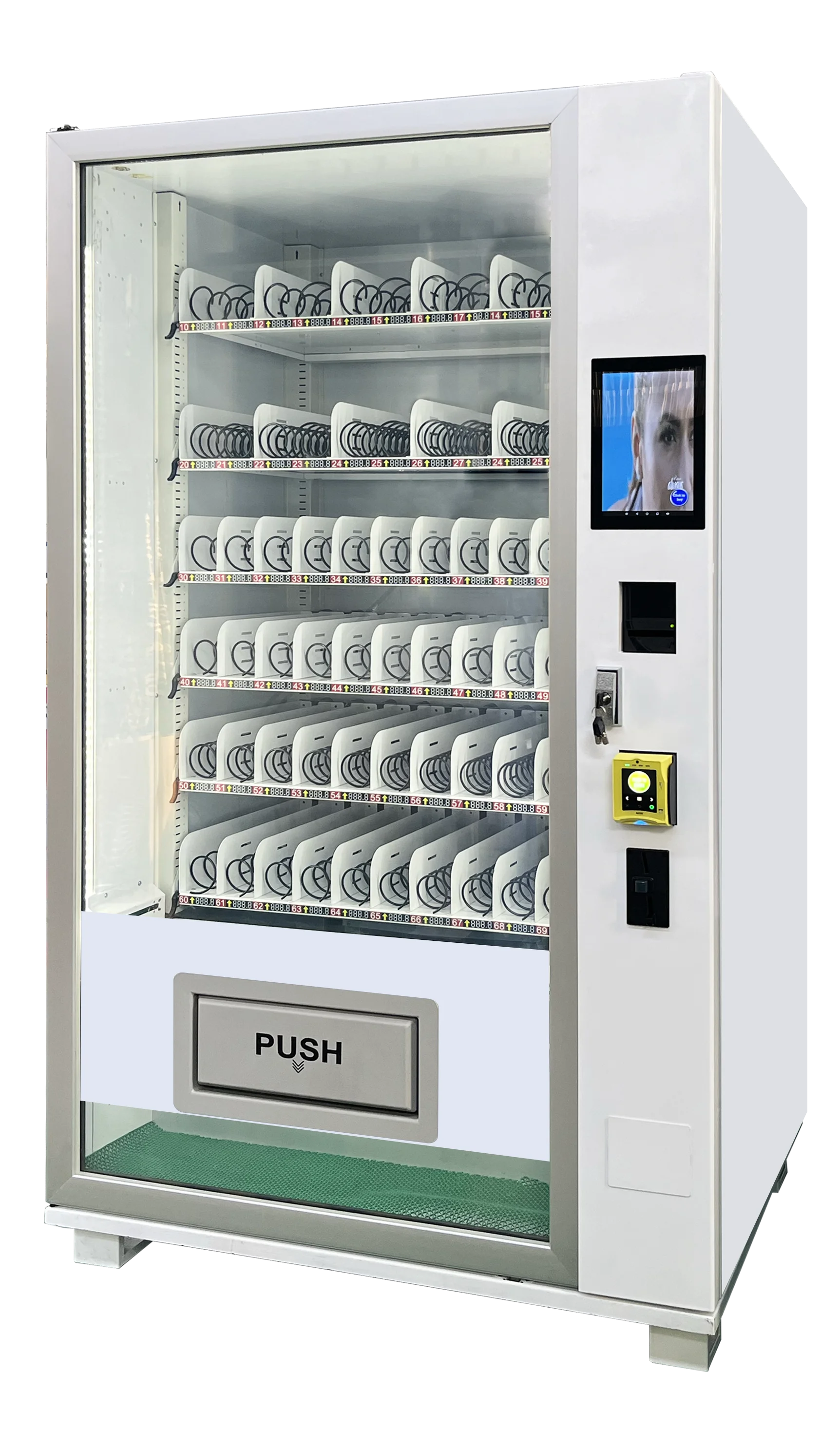 Drink Vending Machine With Cooling System and Coin Changer 10.1 Inch Touch Screen