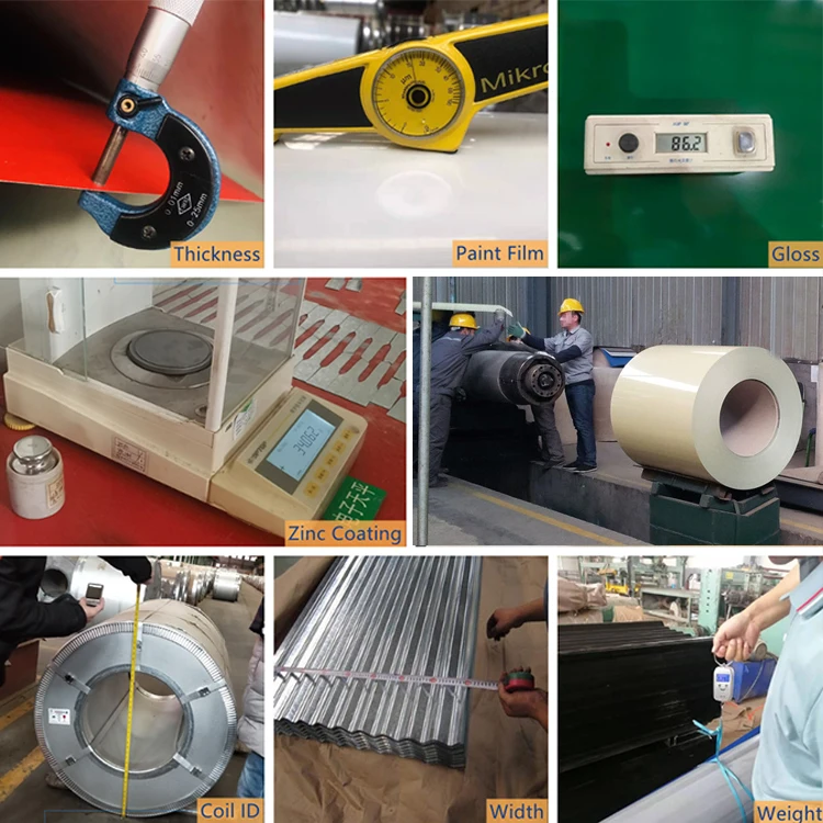 Prime Ral9002 PPGI Plate Preprinted Painted Galvalume Galvanized Steel Coils Metal Sheet In South Africa