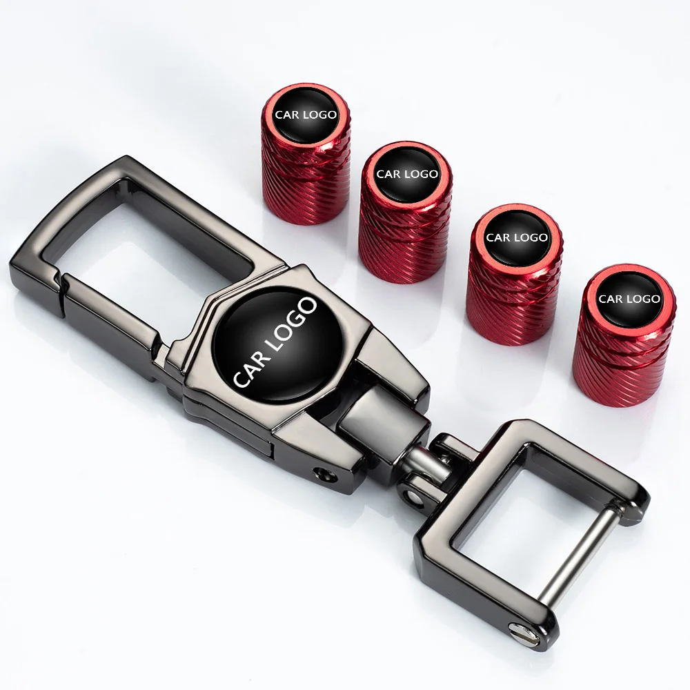 
Tire vavle cap For all models Customized car Logo and color stem caps Hot sale products wheel valve cap keychain car accessoreis 