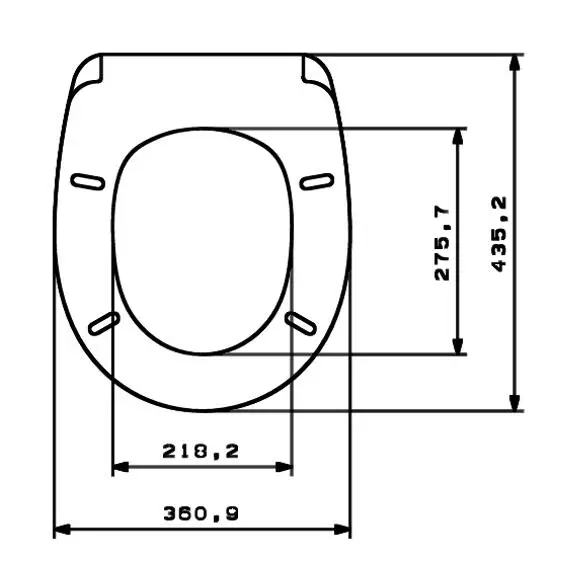 Soft Close Hinge Duroplast UF Toilet Seat One Button Quick Release Urea Toilet Lid