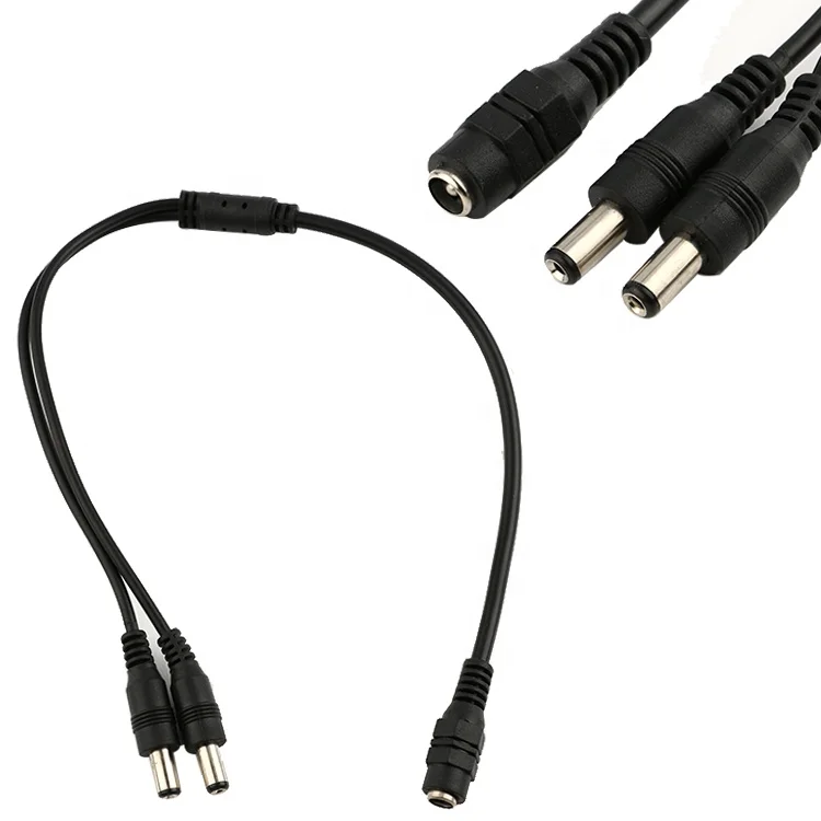 От 1 до 2 Way 1x5 5 мм/2 5x5 мм 12V Женский на обоих концах для подключения внешних устройств к источнику постоянного тока DC кабель