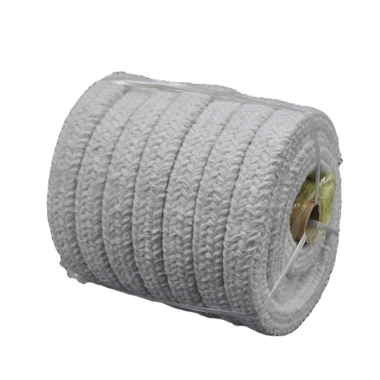 Высокотемпературная прокладка и уплотнение LUYANGWOOL 2300F 1 дюйм x 100 футов, квадратный плетеный Канат из керамического волокна