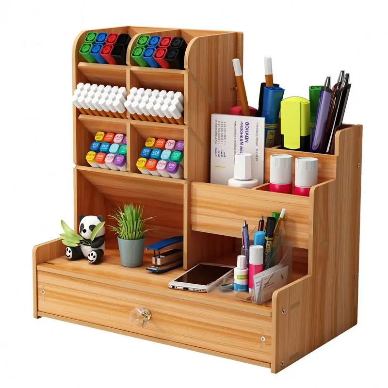 Office desktop stationery storage, non perforated wall mounted storage rack, Drawer type stationery storage box