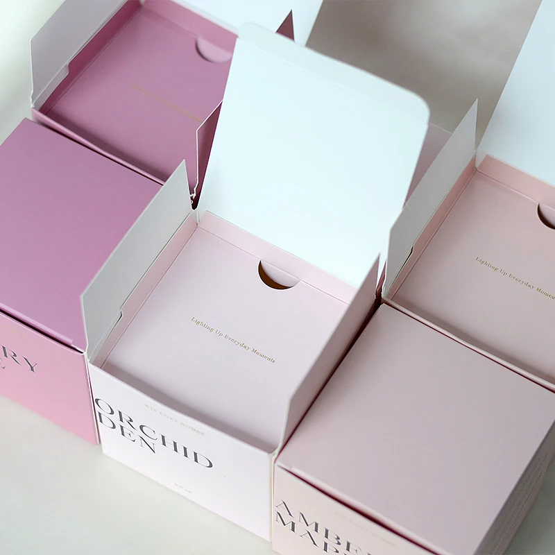 eco-friendly custom luxury candle set gift packaging box wholesale soy scented candle packaging paper boxes