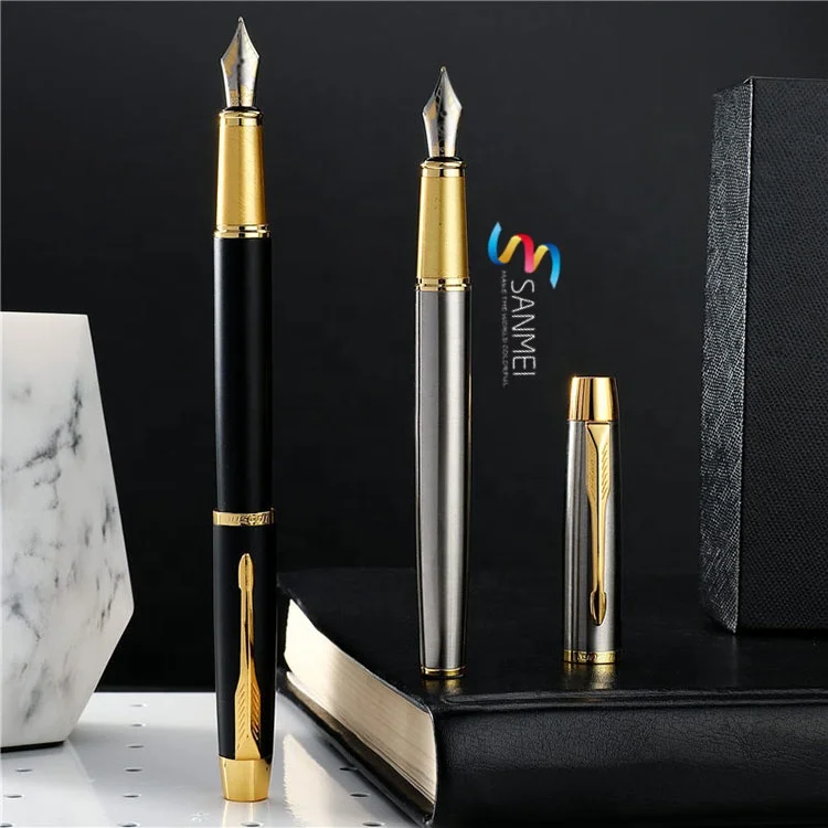 Classic luxury gift custom metal fountain pen with logo