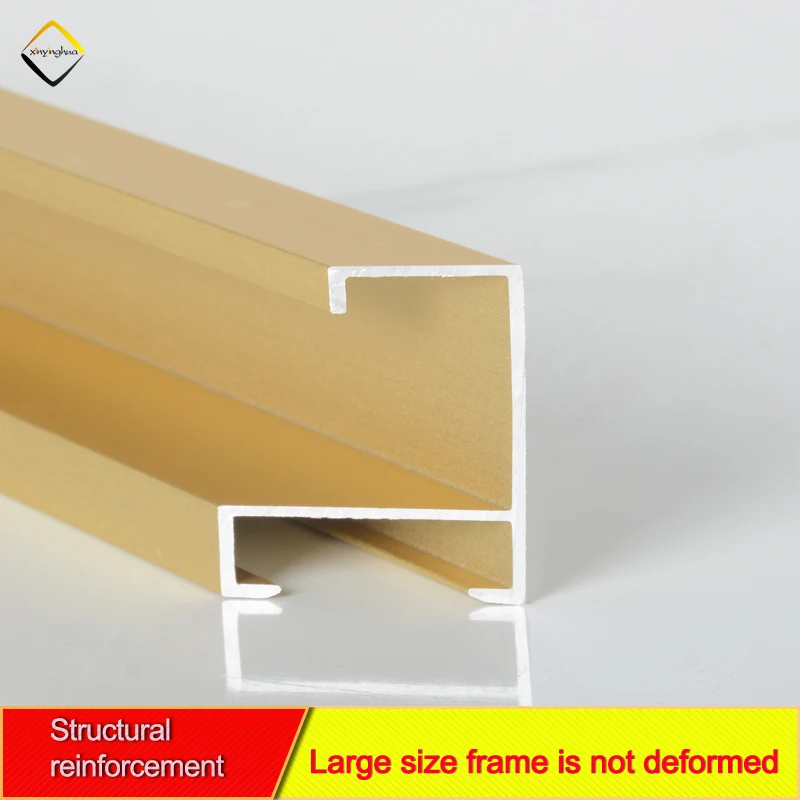 Wholesale Custom Size House Barber Shop Bathroom Decor Metal Aluminum Photo Picture Frame Poster Aluminium Mirror Frame