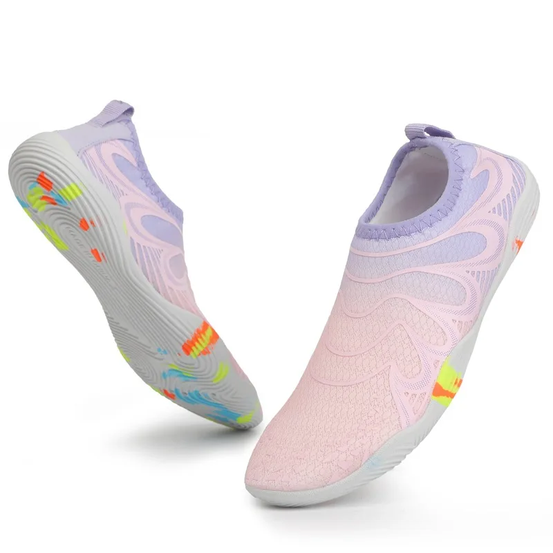 Custom Men Womens Summer Outdoor Water Shoes Unisex Breathable Draining Quick Drying Beach Shoes