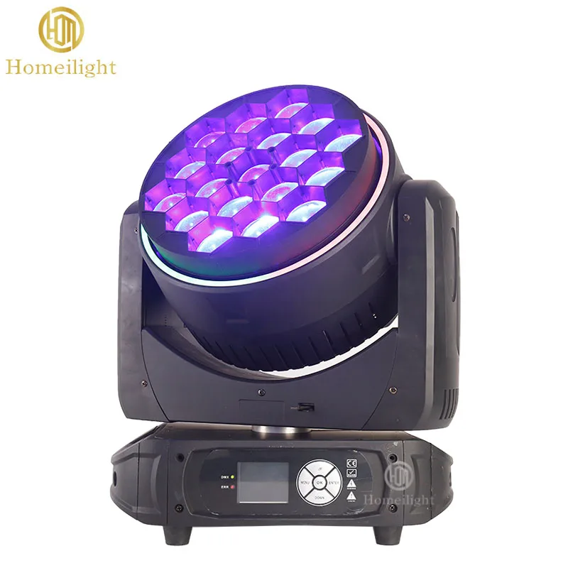 19 шт. * 15 Вт светодиодные пчелиные фары DMX512 управляющие движущиеся для диджея клубного луча Противотуманные RGB и изменяемый цвет