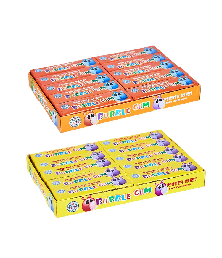 Hot selling Bubble Gum 4 sticks sweets custom juicy fruit gum chewing gum