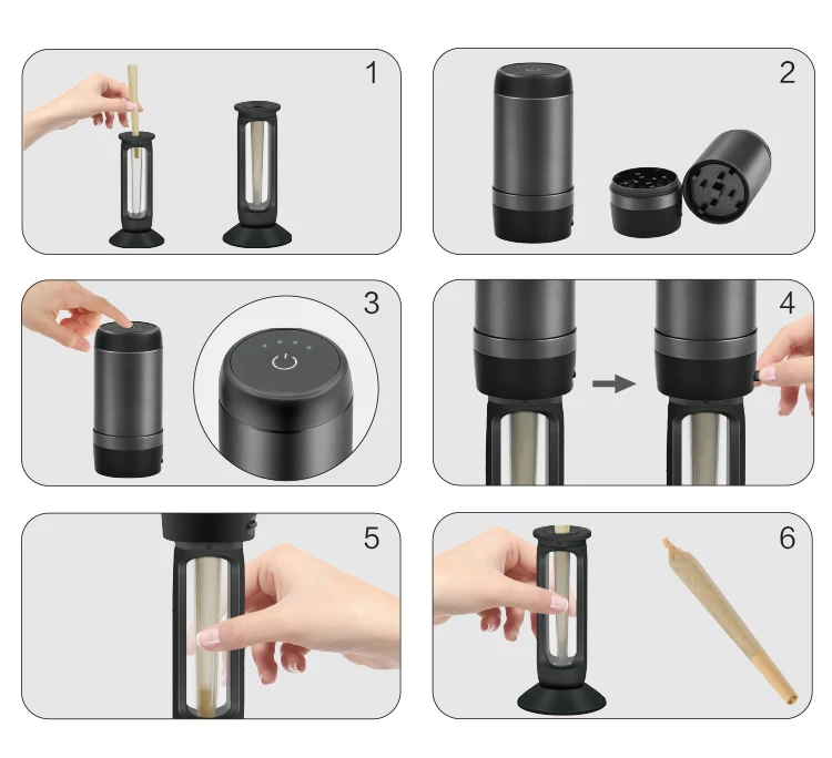 Roxyrolla Wholesale Custom LOGO Filling Electric Herb Grinder And Dispenser Tectonic9 Grinder Grinder Set
