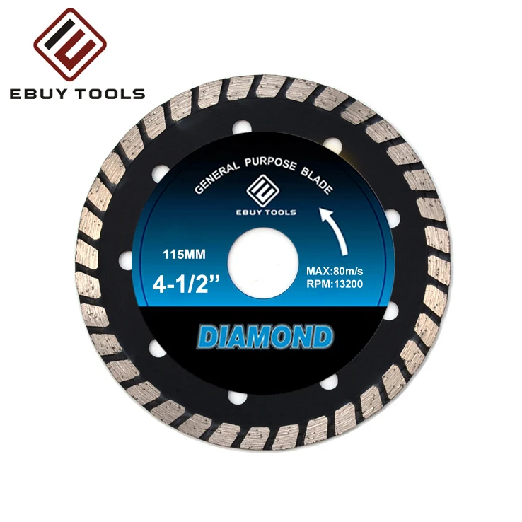 Disco Diamantado Hot Sale Ultra-mince Turbo Diamond Saw  Blade for Cutting Tile High Efficiency Cutting Disc 4-7inch