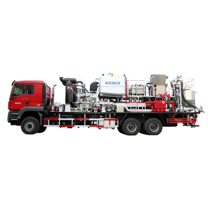 Cementing unit or Cementing Truck trailer skid