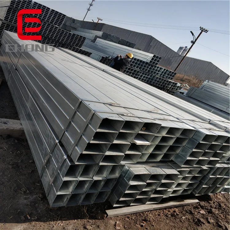 Factory Direct Selling Galvanized Square Steel Pipe 2.5X2.5 Galvanized Steel Square Tubing 4 X 4 Inch Square Steel Tube