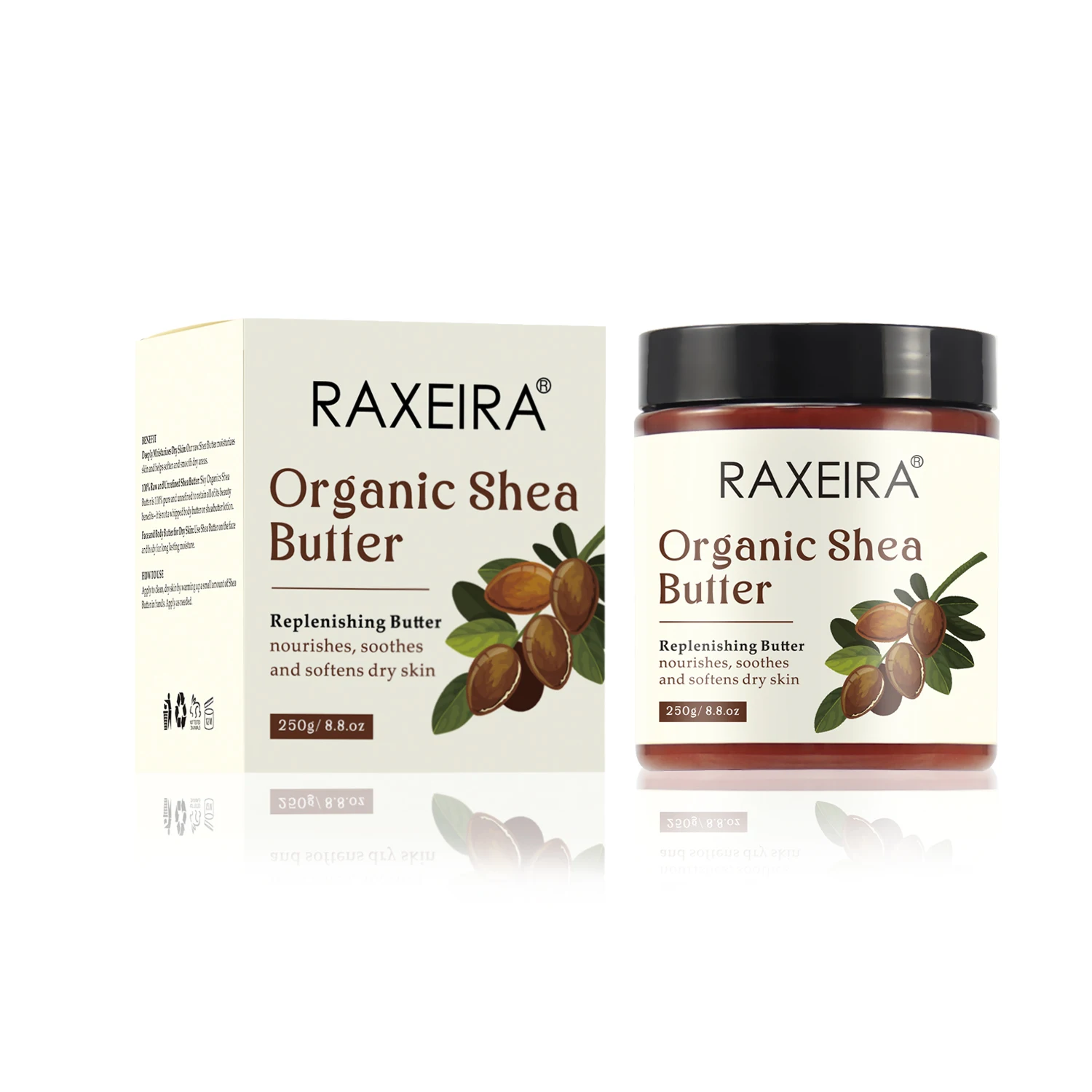 Private Label Raw African Shea Butter Body Lotion For Dry Skin Organic Coconut Whipped Bulk Wholesale Shea Butter Body Lotion