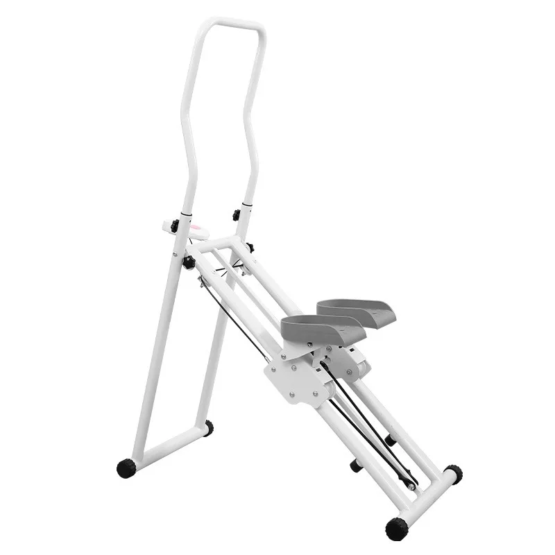 Get-Fit Folding Ladder Climber Vertical Mountain Climbing Exercise Machine with Adjustable Armrest and Pedal Height for Fitness