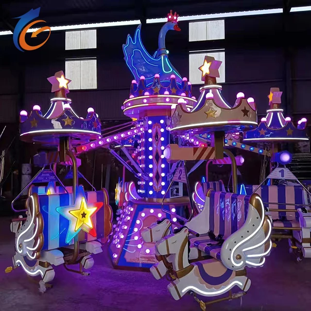 Funny fun fair playground ride self copntrol equipment for kids self control bee bicycle rotating machine
