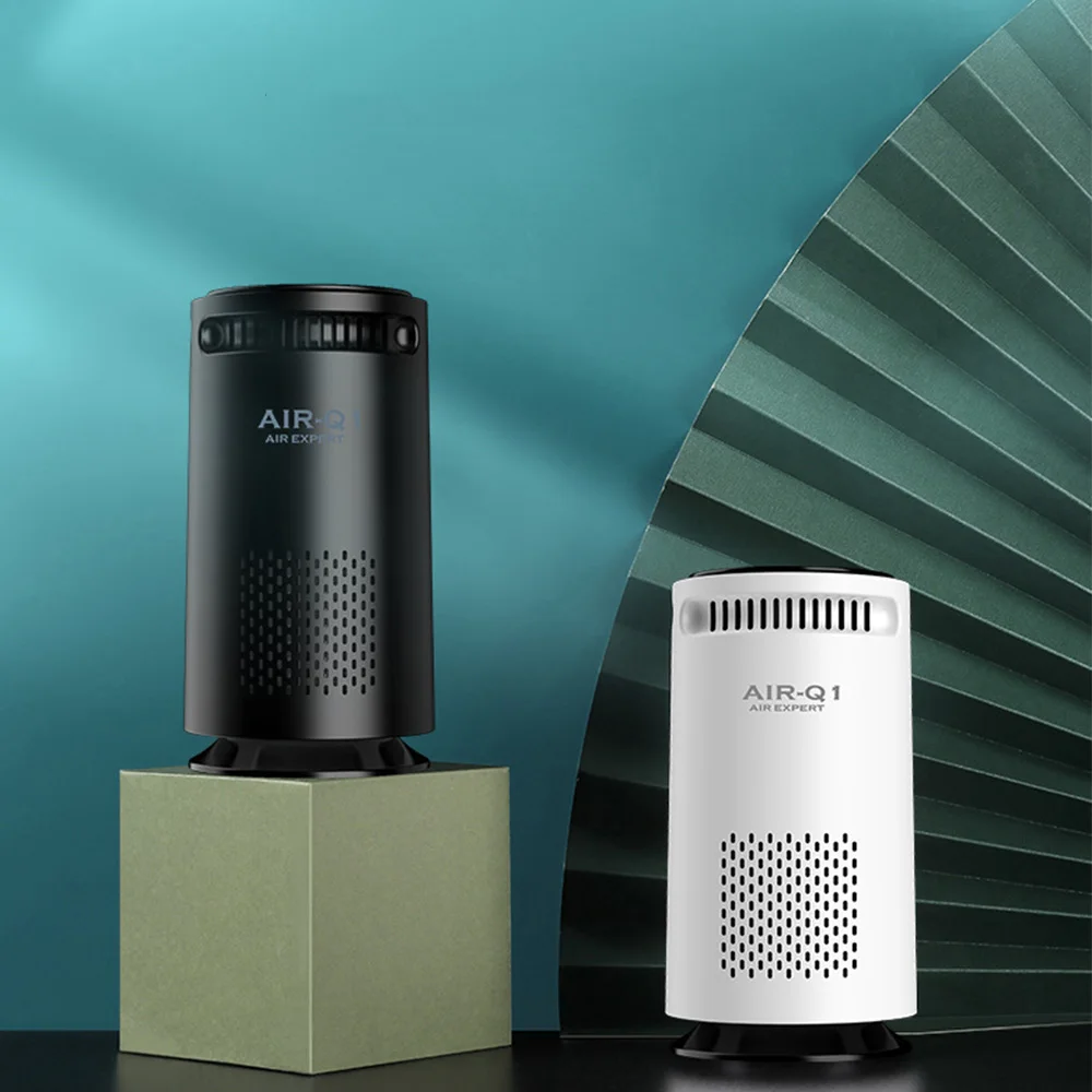 Air Cleaner Filters Remove Smoke Odor and Dust Commercial Negative Ion Car Air Purifiers Usb ABS 2024 Hot Sale Smart Home Nznoe