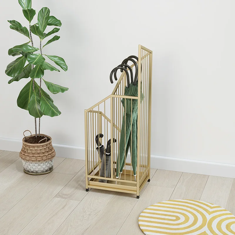 Wholesale Fashion Modern Simple Umbrella Holder Rack Hotel Office Hall Entrance Furniture Antirust Iron Umbrella Stand