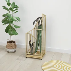 Wholesale Fashion Modern Simple Umbrella Holder Rack Hotel Office Hall Entrance Furniture Antirust Iron Umbrella Stand