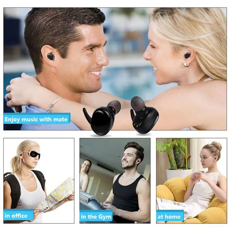 Promotional 2023 Wireless Headphones Stereo 5.0 Bluetooth Mini Earphone In-ear Earbuds for Phone