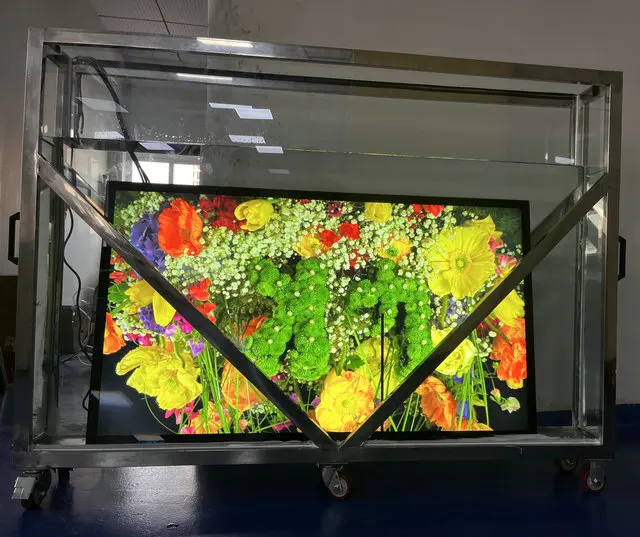 Bus Arrival Display 55 inch IPS Outdoor IP67 Waterproof LCD Panel 4000Nitts  Bus Information Kiosk LCD Display Digital Signage