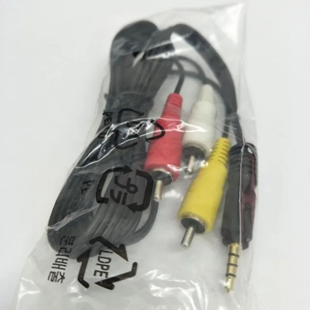 premium 3 in 1 DC3.5mm to 3 rca male audio camera cable