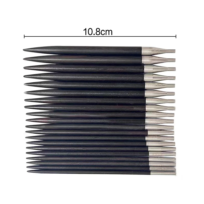 supply high grade sandalwood knitting circular needles 10 pcaris sweater needle PU bag knitting tool