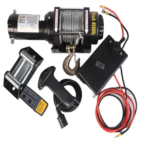 Wholesale 3tons electric towing car winch Off road self rescue winch for vehicle