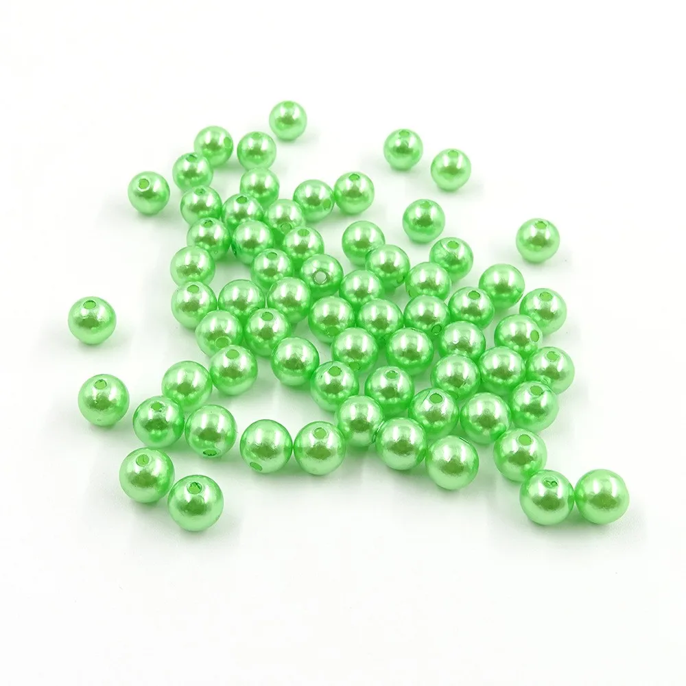 3mm To 30mm 500g/Bag For Earring Necklace Bracelet DIY Craft  Pearls Beads with Hole Loose Acrylic Beads Round Faux Pearl