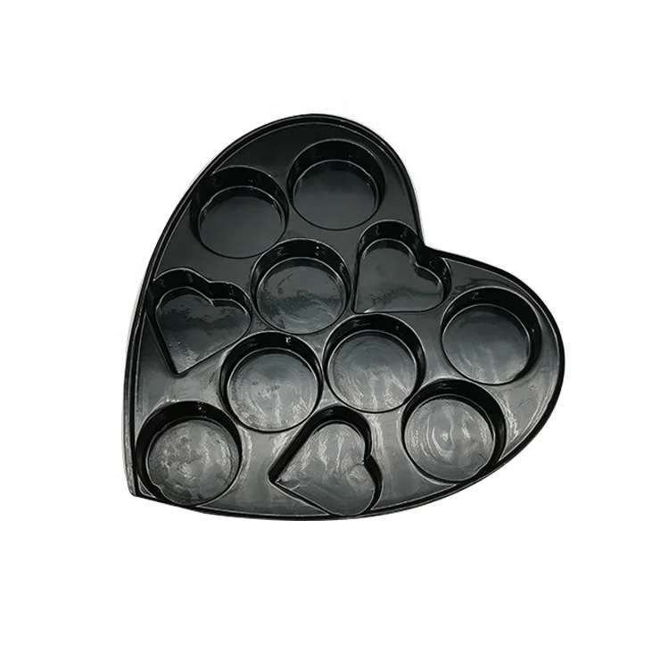Heart Shape Vacuum Plastic Chocolate Insert Tray Blister Manufacturer