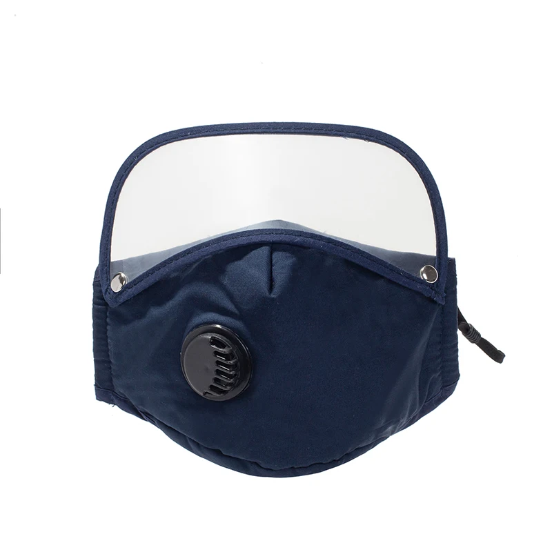 Protective Eye Shield Safety Goggles Face Masks Reusable Fabric Cotton Mask Adult PM2.5 Anti Dust Haze Windproof Mouth Mask