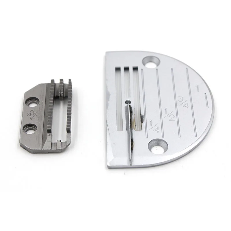 YUK Sewing Machine Parts Flat Car Anti Wrinkle Needle Plate + Feed Dog