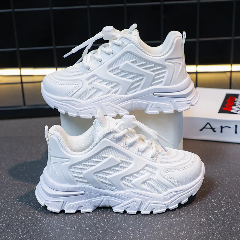 Wholesale Kids Sports Casual Shoes Children Student Tennis Running Walking Shoes Fashion Breathable Sneakers for Boys and Girls