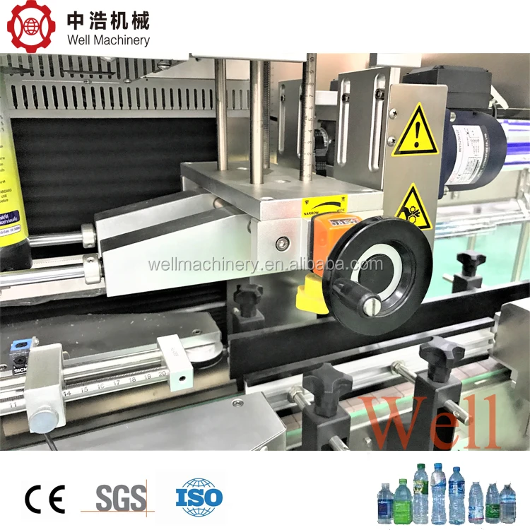 
Automatic shrink sleeve labeling machine with steam shrink tunnel and generator 