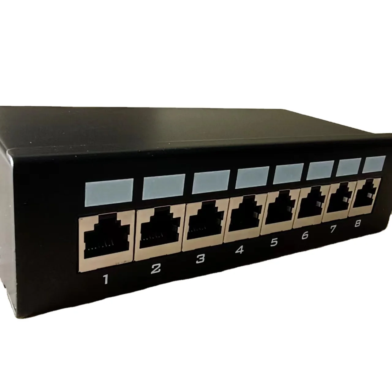 FTP 1U 10 дюймов экранированный Настенный 8 порт rj45 cat6 патч панель