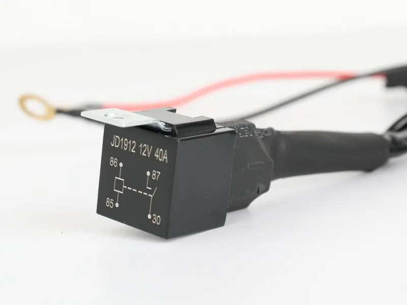 14AWG DTP Connector Wiring Harness Kit LED Light Bar 9-32V On Off Switch Power Relay Blade Fuse for Off Road Laser Driving Light