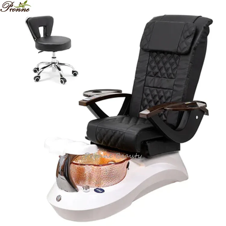 Pronnebeauty Hot selling popular good images royal t4 spa pedicure chairs with soaking basin