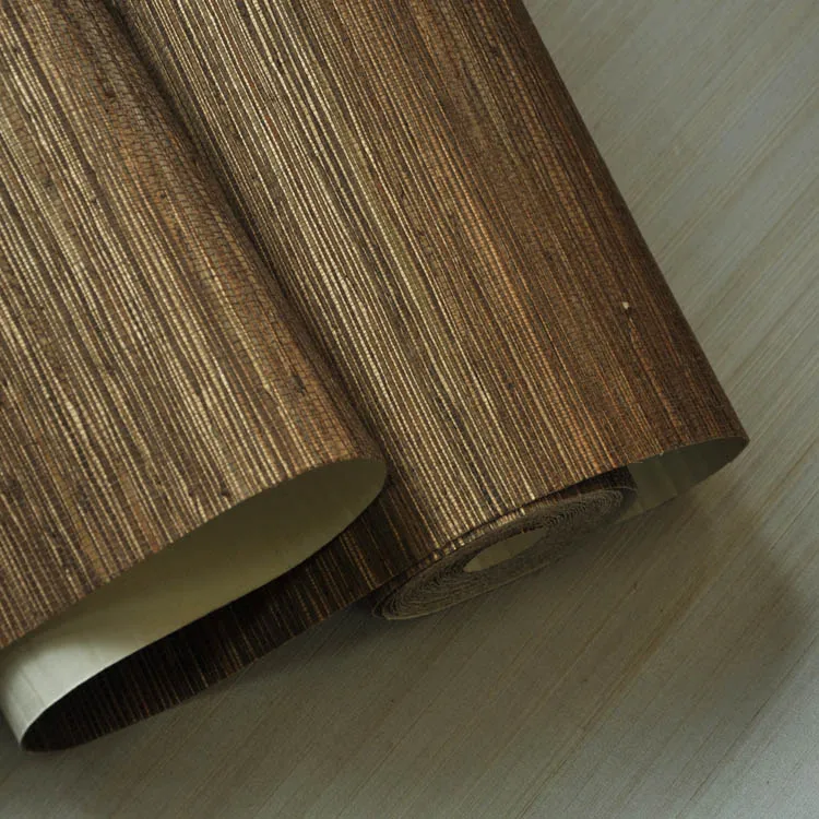 New Design Free Sample MYWIND Artsy Grasscloth Raw Hemp Home Latest Wallpaper  Home Decoration Wallcoverings