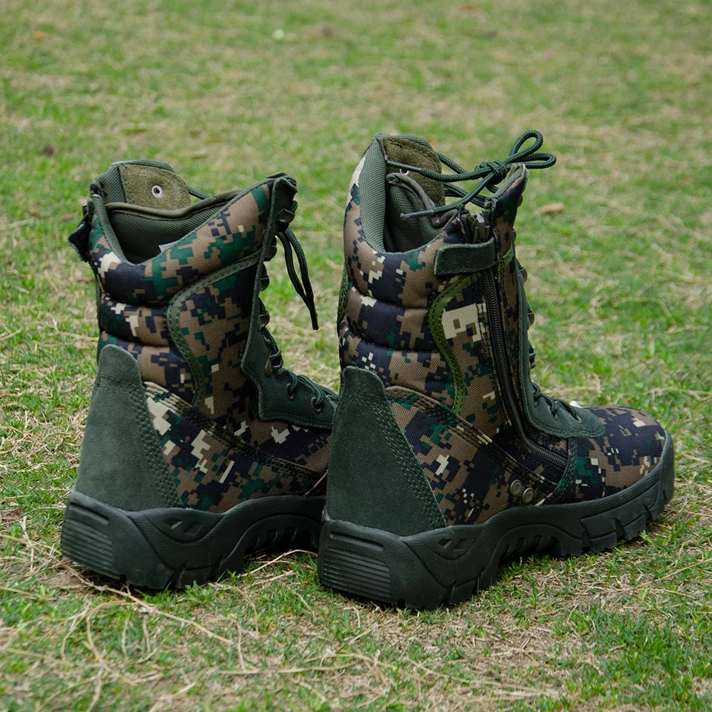 Tactical Boots Man Camouflage Jungle Boots Digital Woodland Combat Boots