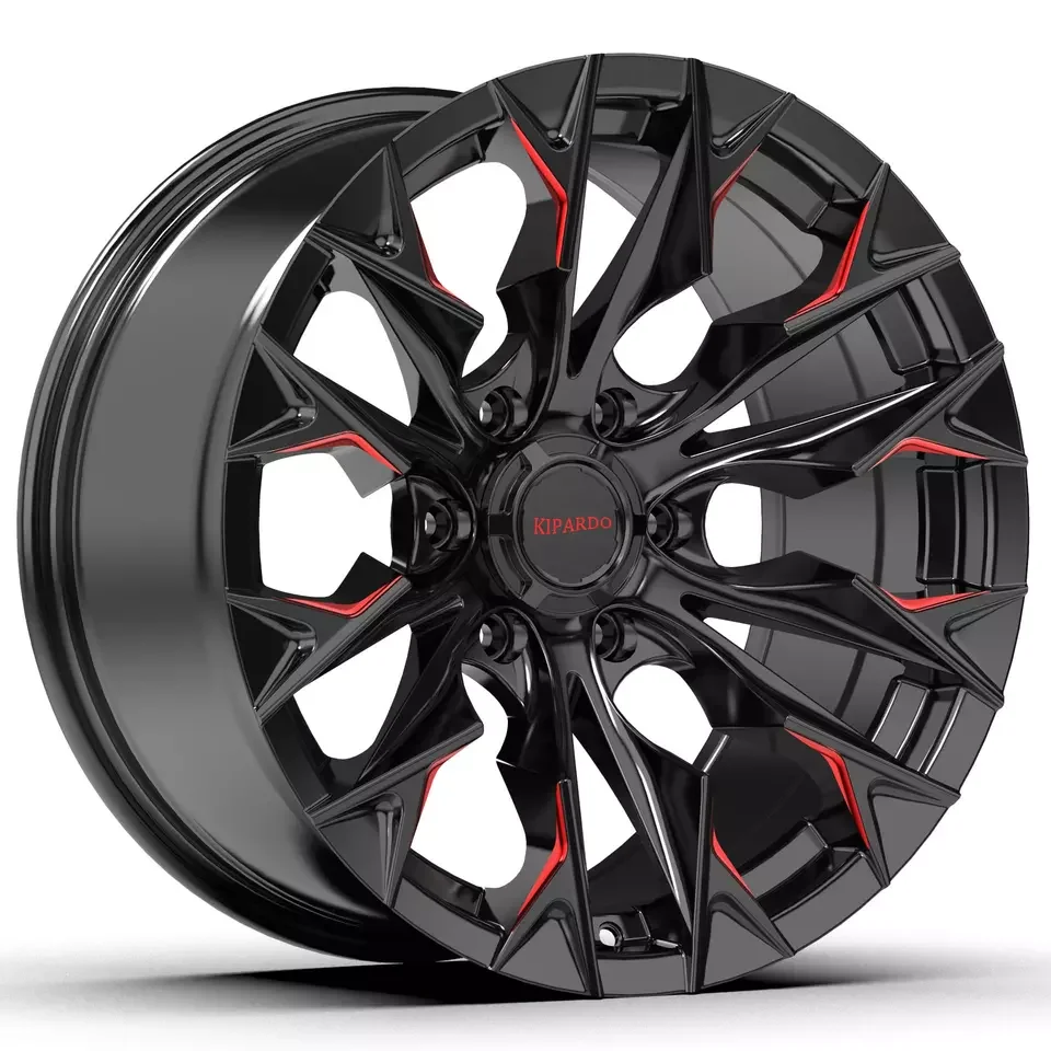 Kipardo new design 17x9 5X127 6x114.3 offset -12 to 0 6x139.7 17inch offroad wheels