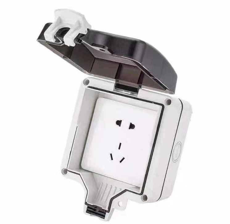 Single double 86 146  type outdoor rainproof switch waterproof cover outdoor surface mounted socket splashproof junction box