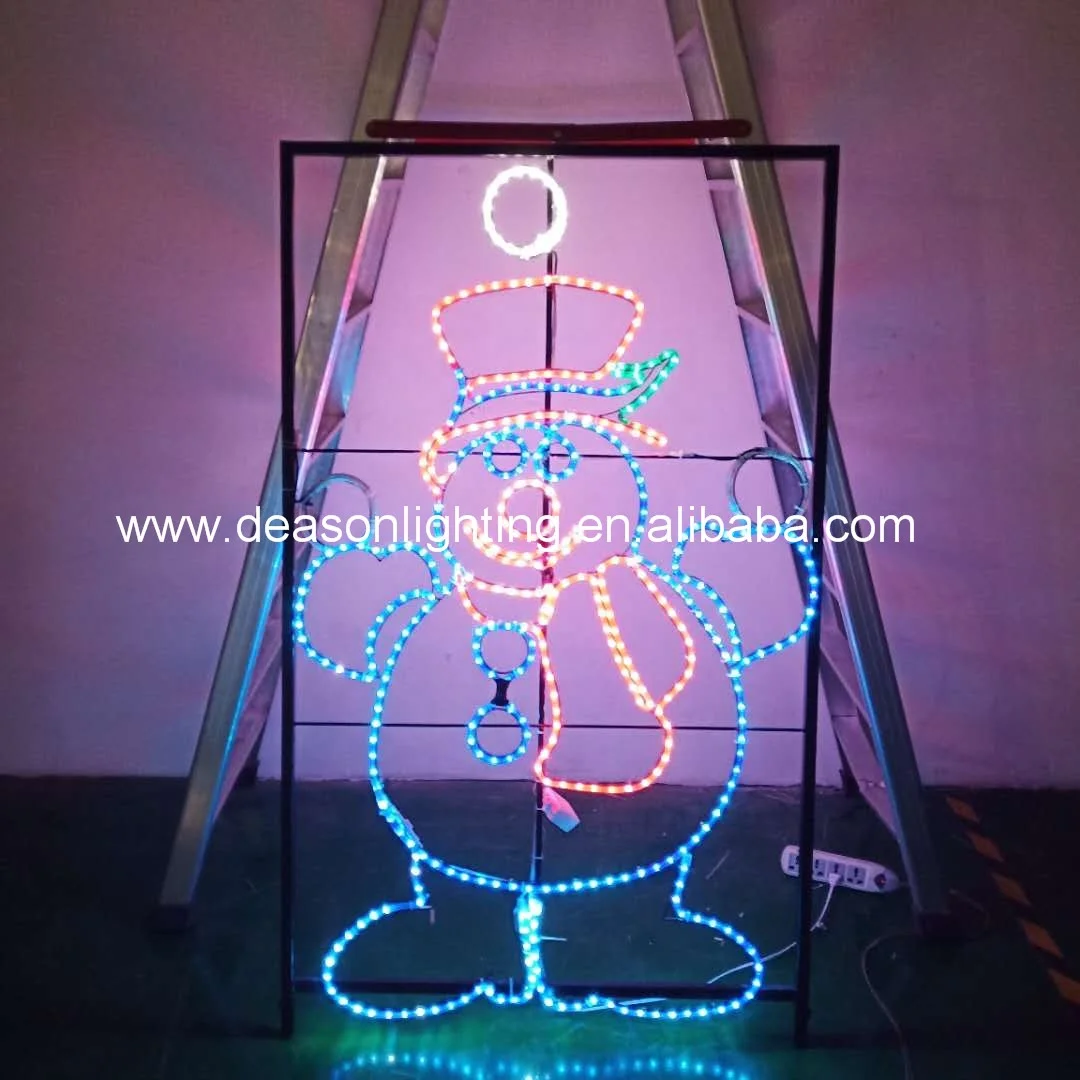 Outdoor Lighted Animated Silly Snowman