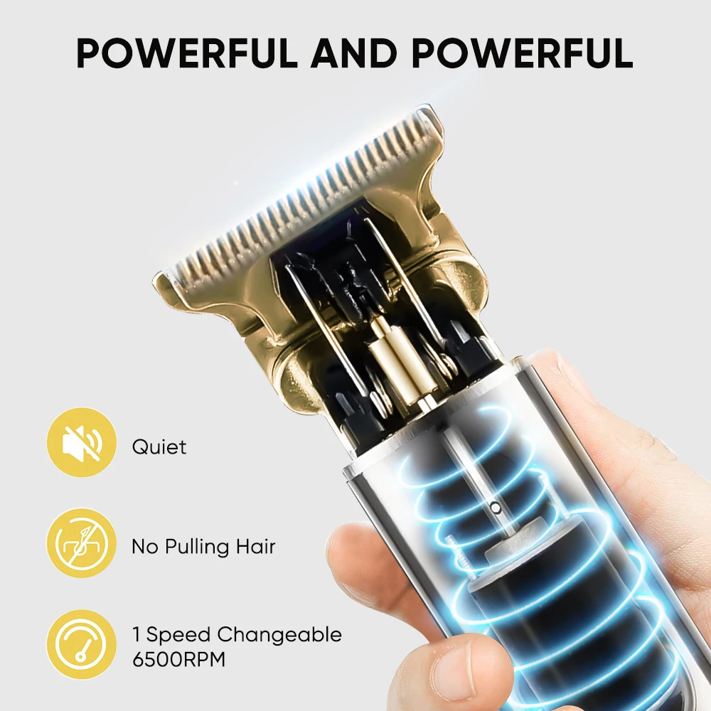 Tondeuses a Cheveux LCD дисплей Беспроводная Машинка для стрижки волос
