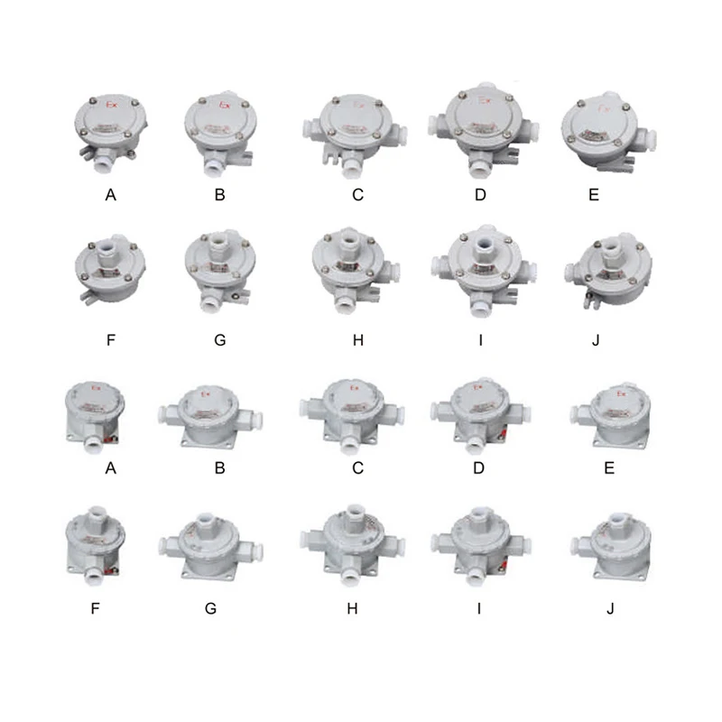 IP66 AH explosion-proof junction box aluminum alloy wiring box waterproof enclosures IIA IIB IIC